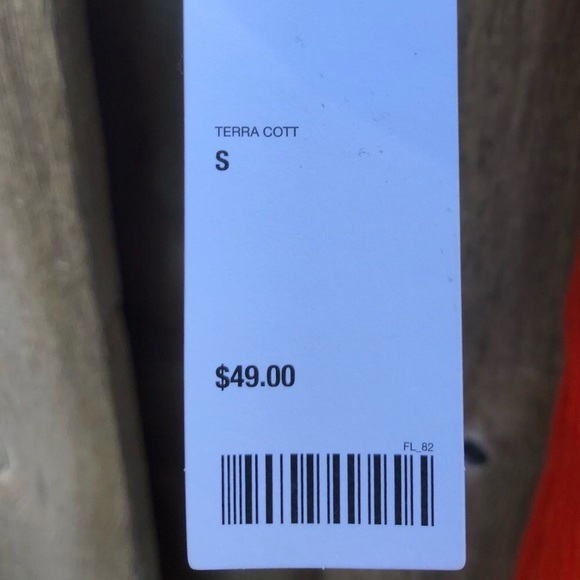 NWT UO ribbed orange ruffle dress - Picture 6 of 8